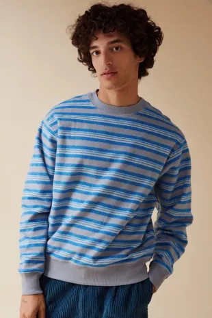 Reverse Stripe Crewneck Sweatshirt (ALTERED)