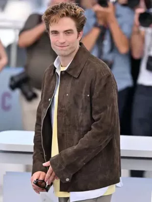 Die My Love Robert Pattinson Suede Leather Jacket