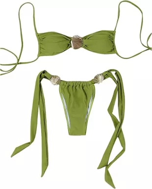AGNEL【送料込】Swan Bikini Bra＆Swan skirt SET AGNEL】Swan Bikini Skirt&Bra Set ☆ビキニ (AGNEL/ビキニ