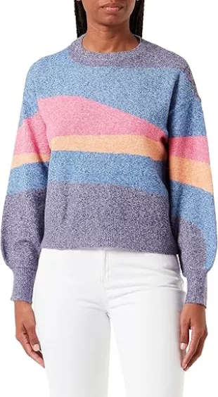 Women's Vmdoffy Art Ls O-Neck Pullover Ga Boo Sweater