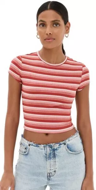 Muse Tee Red Stripe