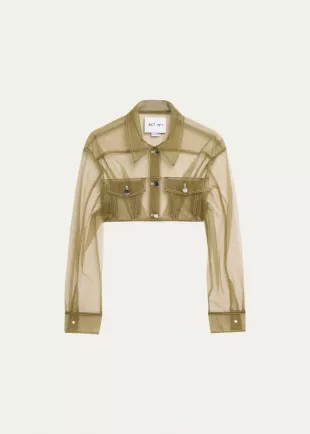 Tulle Cropped Jacket