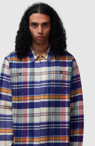 Lightweight Plaid Flannel Overshirt