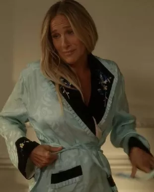 And Just Like That Sarah Jessica Parker Silk Jacquard Robe