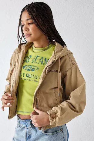 Daria Cropped Canvas Jacket
