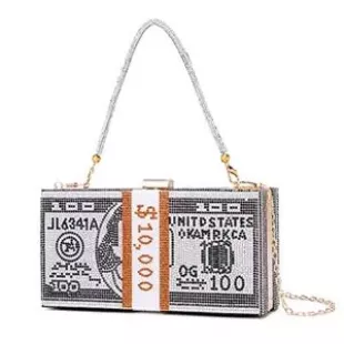 Dollar Clutch Purse