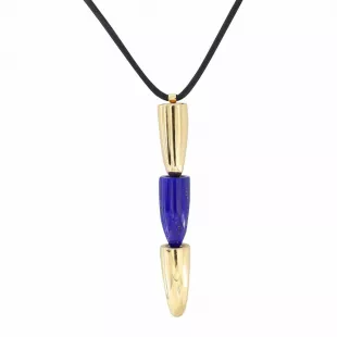 Calla 18k Rose Gold and Lapis Pendant Necklace