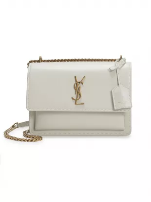 Sunset Medium Shoulder Bag in Smooth Leather