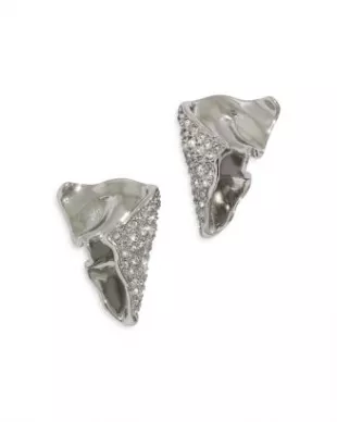 Solanales Crystal Folded Mini Earrings