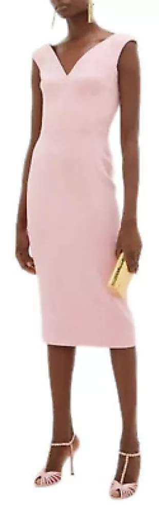 Robe Sheath Nikibiki Femme - Taille S, Imprimé Géométrique Noir Et Blanc, Encolure V, Stretch