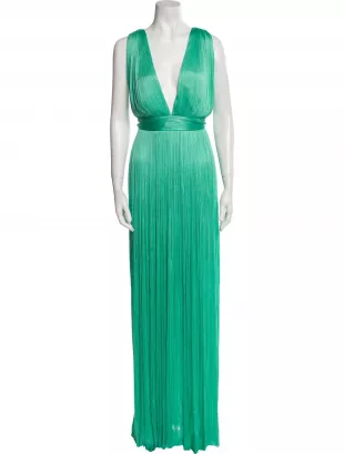 Sada Chiffon Dress In Green