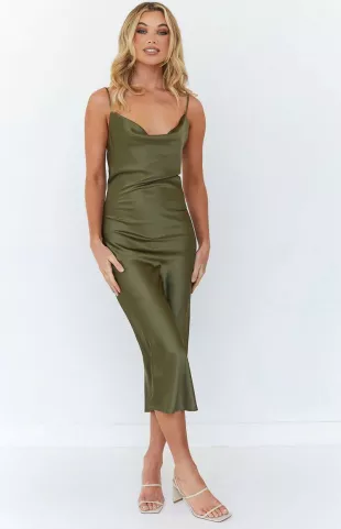 off shoulder dress grey Petal and Pup Women's Selma Off Shoulder Maxi Dress