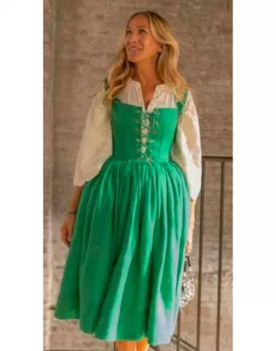 And Just Like That S03 Carrie Bradshaw Corset Midi Dress