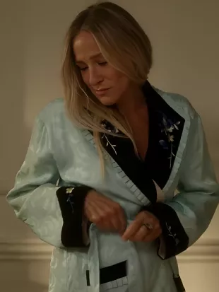 And Just Like That S03 Sarah Jessica Parker Silk Jacquard Robe