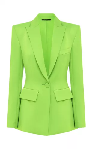 Manon Satin Crepe Blazer Jacket