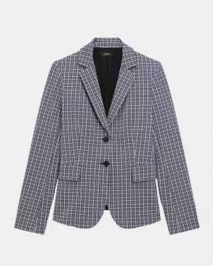 Carissa Plaid Slim-Fit Blazer