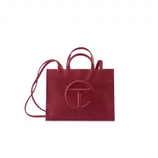Medium Shopper Bag In Oxblood