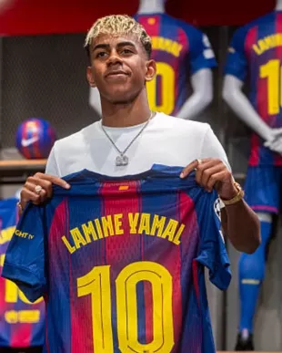 Lamine Yamal Barcelona Number 10 Jersey