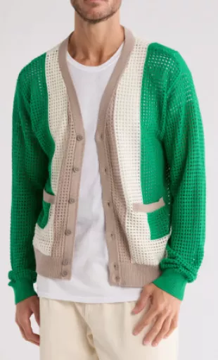 Anderson '60s Stripe Cotton Cardigan