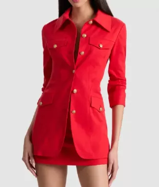 The View 2025 Sara Haines Red Shirt Jacket