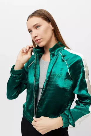 Luxe Satin Track Jacket
