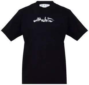 Paint Arrow Slim Short-Sleeve T-Shirt 'Black/White'