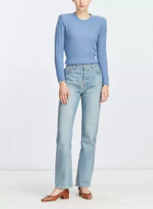 Alder Cashmere Pullover - Skylight