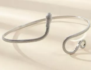 Gold Snake Choker Necklace