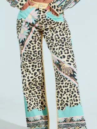 Beyond The Gates Chelsea Hamilton Leopard Floral Pants
