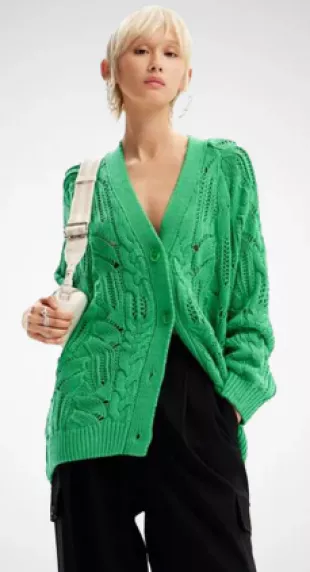 Oversize Openwork Cardigan
