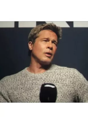 F1 The Movie 2025 Brad Pitt Knitted Sweatshirt