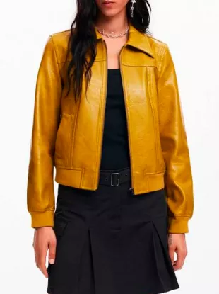 Faux Leather Biker Jacket