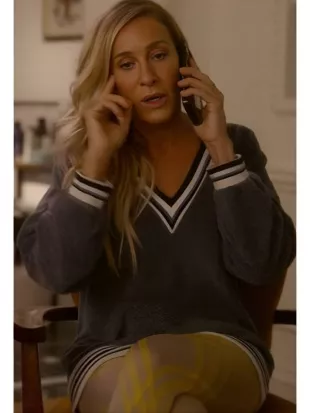 And Just Like That S03 Sarah Jessica Parker Grey Sweater