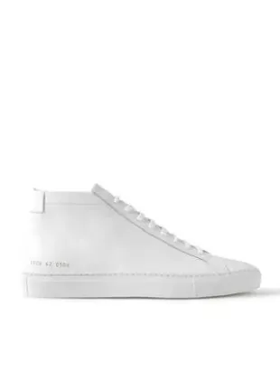 Common Projects - Original Achilles Leather High-Top Sneakers - Men - White - EU 46