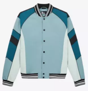 Patchwork Ribbed Hem Woven Jacket