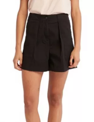 Solid Pleated Short