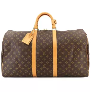Monogram Keepall 55 Luggage Travel Bag