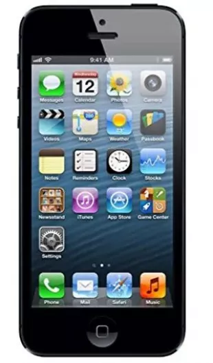 Apple iPhone 5-16GB Black - Sim Free Smartphone (Reacondicionado), [Importado de UK]