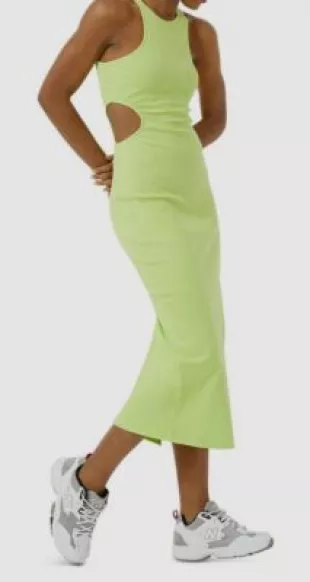 Rasha Ribbed Jersey Cutout Dress