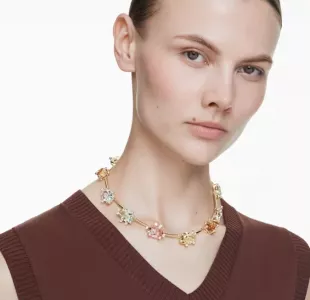 Gema Crystal Station Collar Necklace