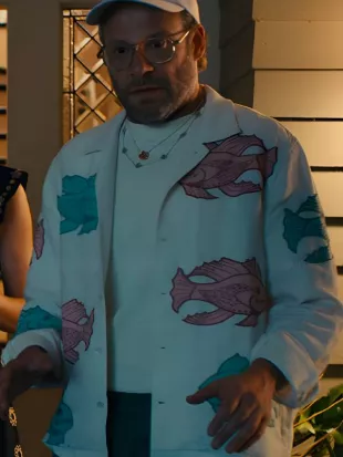 Platonic S02 Seth Rogen Fish Printed Shirt