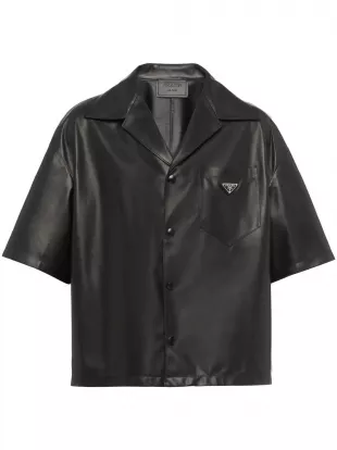 Nappa Leather Bowling Shirt