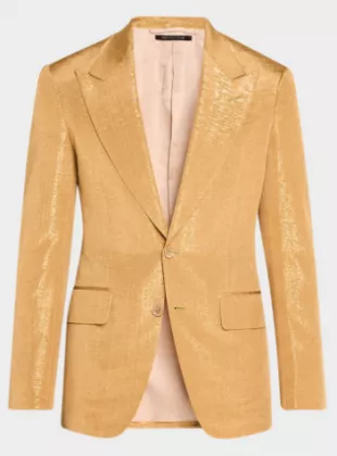 Shelton Metallic Slub Moire Cocktail Jacket