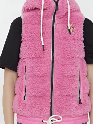 Wednesday S02 Emma Myers Pink Fur Vest