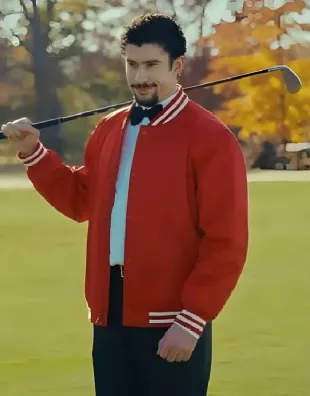 Happy Gilmore 02 Bad Bunny Red Letterman Jacket