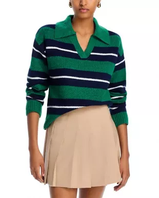 Striped Polo Sweater
