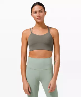 Like a Cloud Longline Bra Light Support in Rosemary Green