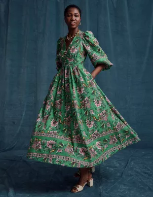 Lola Blouson Maxi Dress