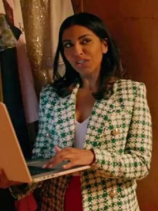 Merry Magic Christmas 2023 Patricia Isaac Plaid Blazer