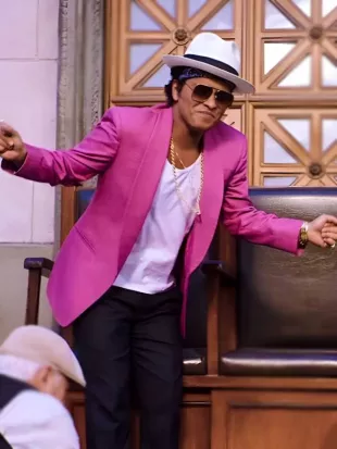 Bruno Mars Pink Blazer
